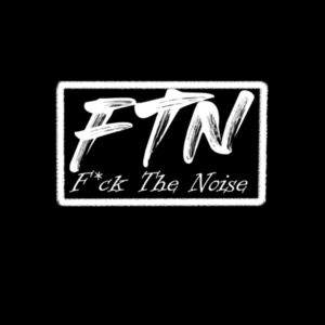 FTN white on black - Mens Stencil Hoodie Design